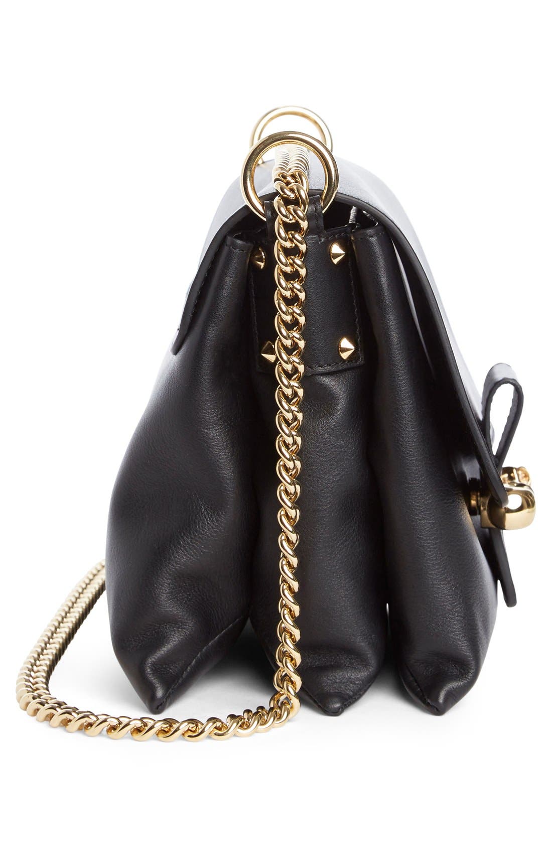 McQueen Alexander McQueen 'Medium Twin Skull' Flap Shoulder Bag, Alternate, color, 