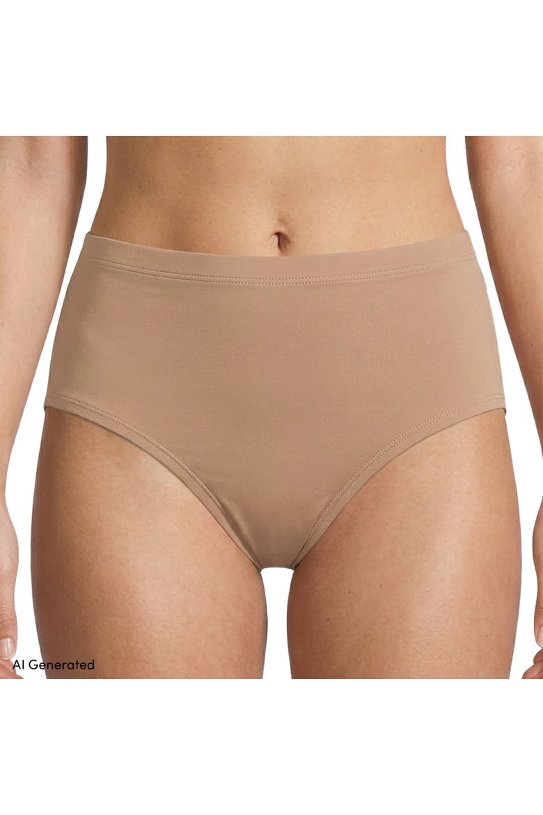Brief True Solutions Light Weight Microfiber Basics 3 Pack Panties, Alternate, color, Clay/Navy/Blk