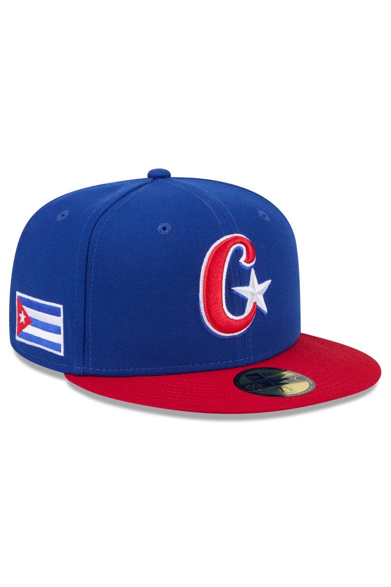 Men's New Era  Blue/Red Cuba Baseball 2026 World Baseball Classic 59FIFTY Fitted Hat, Main, color, Blue