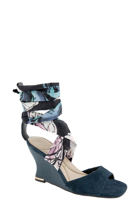 Fabia Ankle Wrap Wedge Sandal (Women)