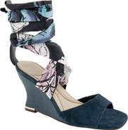 Kenneth Cole Fabia Ankle Wrap Wedge Sandal