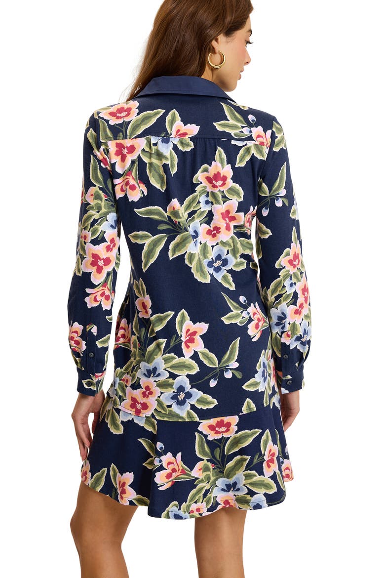Islandscape Ocean Petals Shirtdress, Alternate, color, COASTLINE