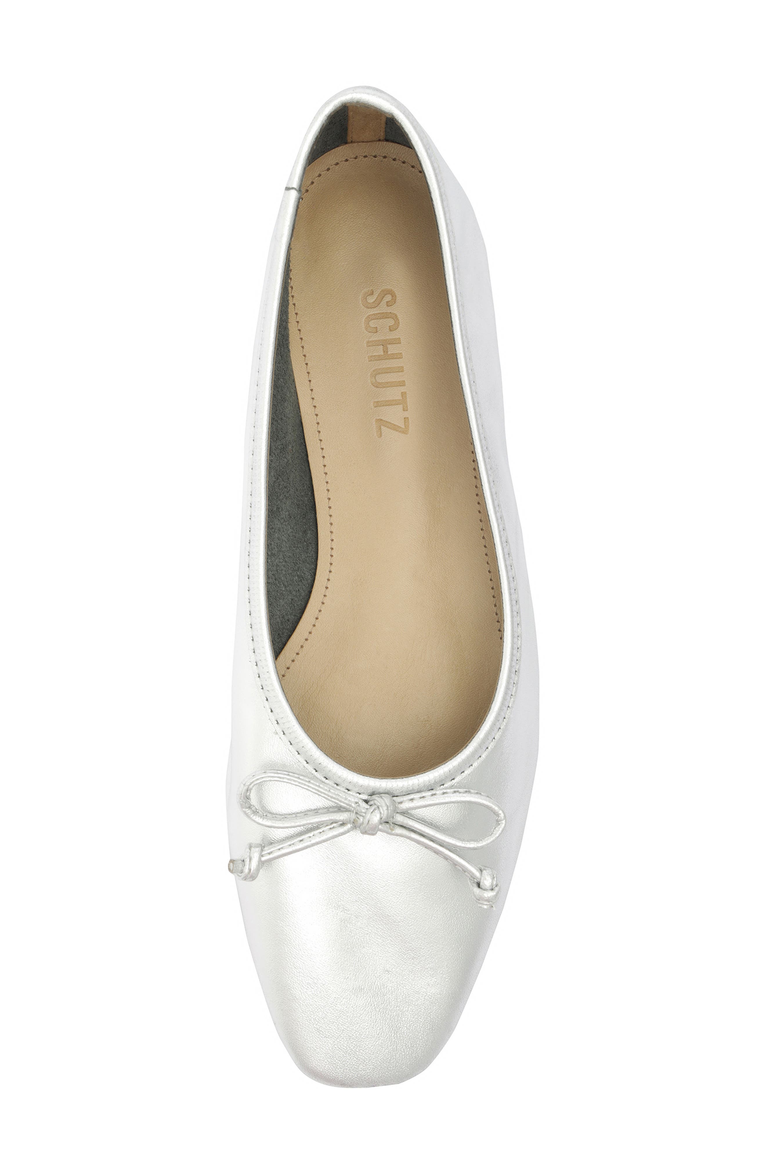Arissa Square Toe Ballet Flat, Alternate, color, PRATA