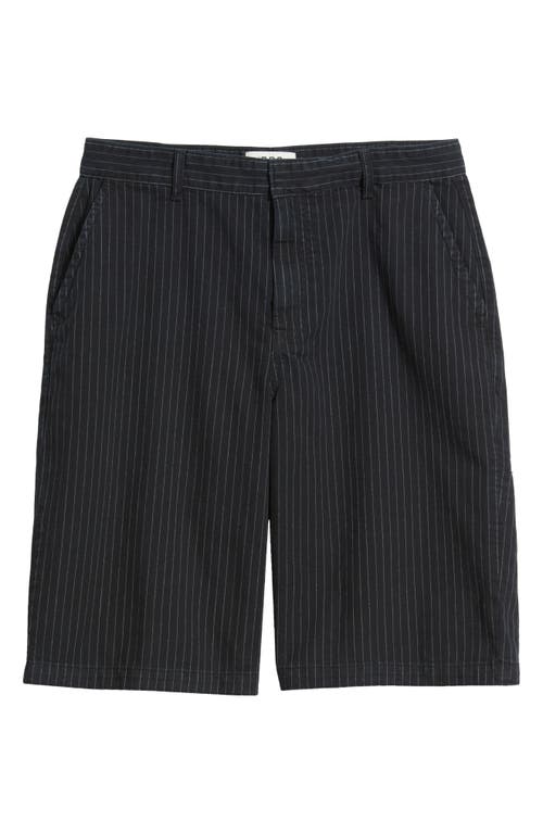 Shop Bdg Urban Outfitters Pinstripe Flat Front Stretch Cotton Worker Shorts