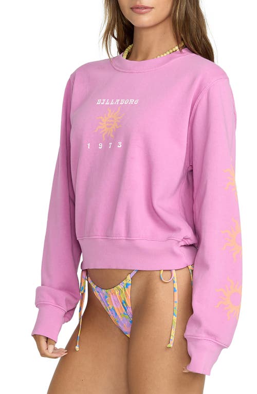 Billabong From Paradise Graphic Sweatshirt In Pink