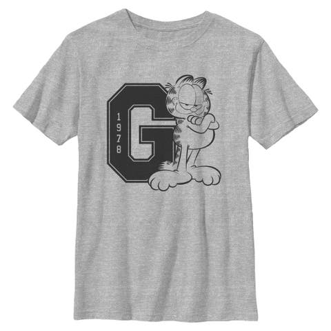 Boy's Garfield 1978 G Cat Pose  Graphic T-Shirt