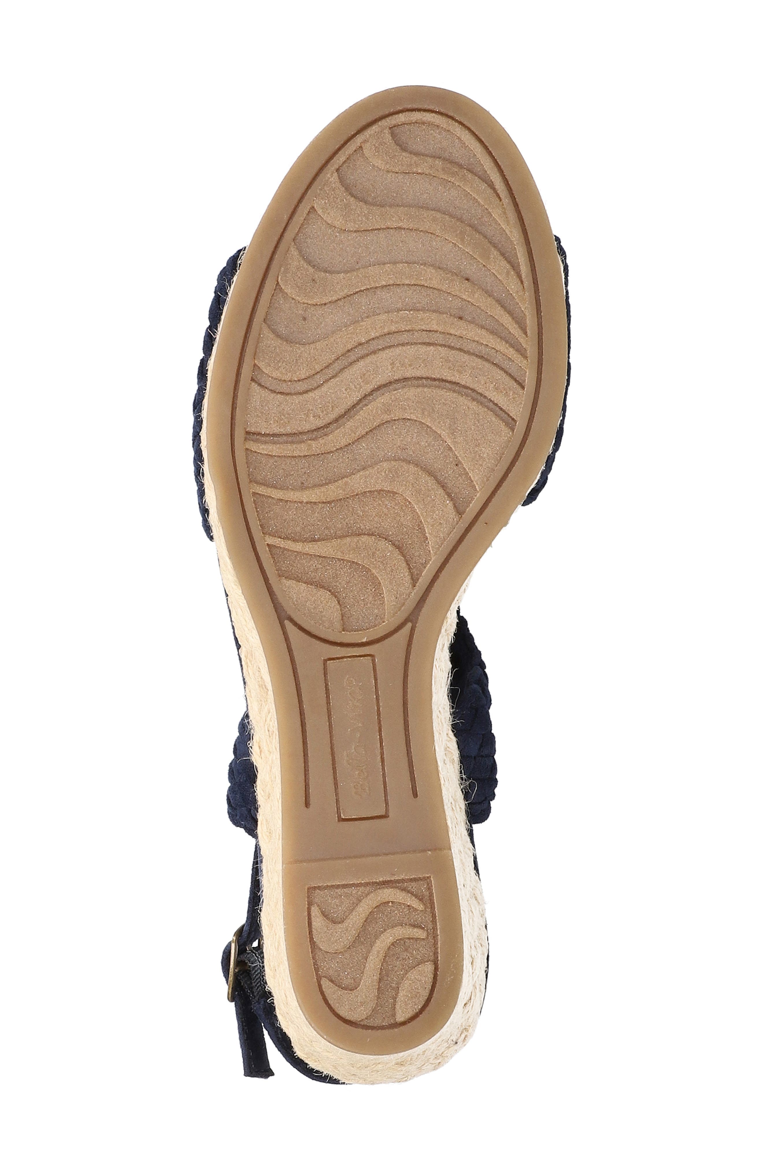 Mariella Slingback Wedge Sandal, Alternate, color, NAVY SUEDE