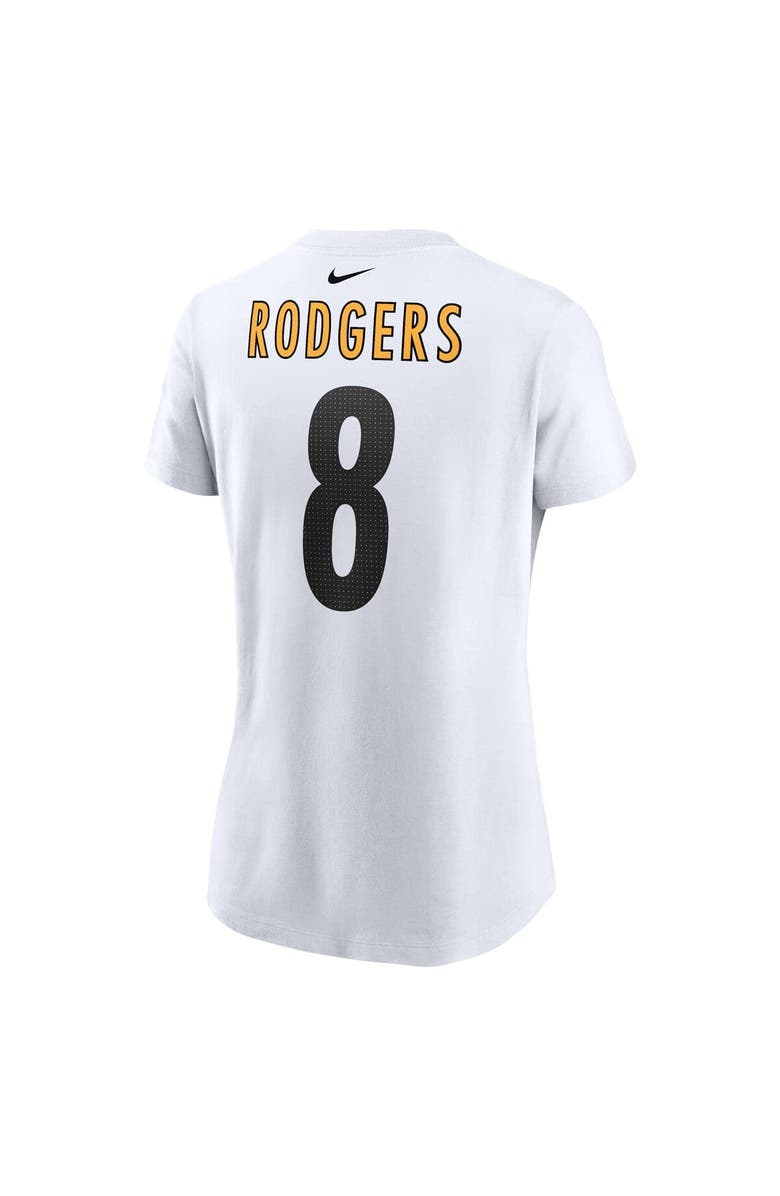 Nike Women's Nike Aaron Rodgers White Pittsburgh Steelers Name & Number T-Shirt, Alternate, color, White