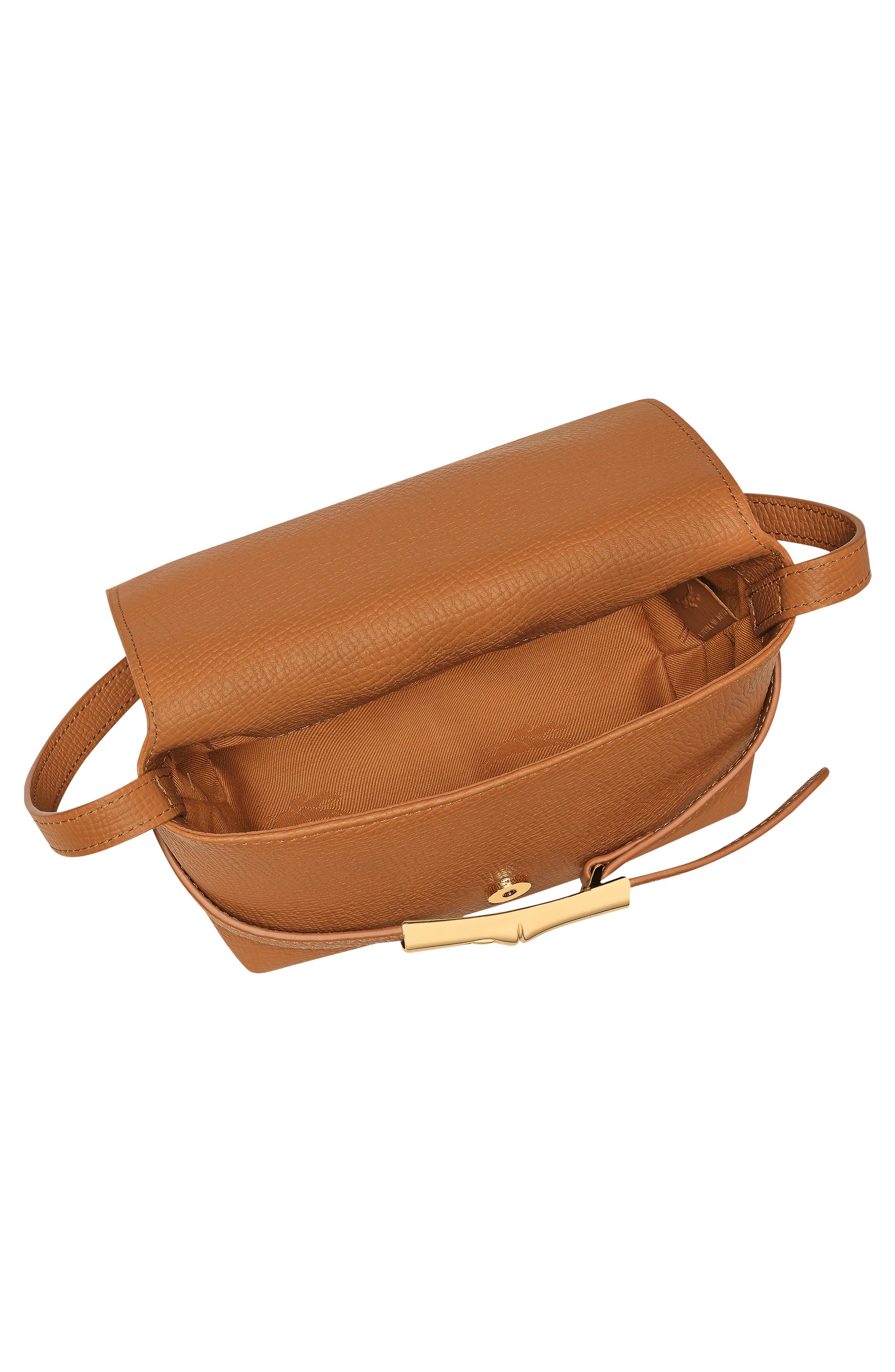 Le Smart Flow Leather Crossbody Bag, Alternate, color, CARAMEL