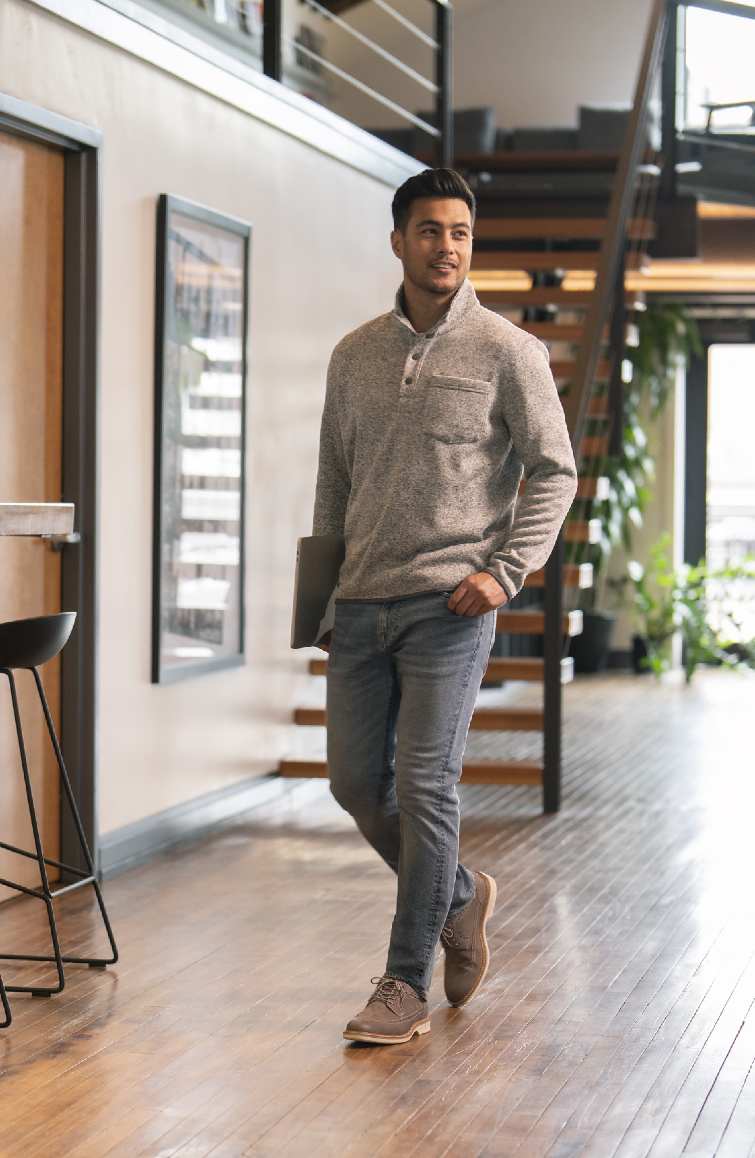 Florsheim Norwalk Wingtip Oxford, Alternate, color, Grey