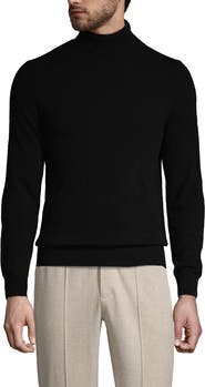 Lands' End Fine Gauge Cashmere Turtleneck Sweater