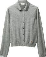 Versace Virgin Wool Button-Down Cardigan