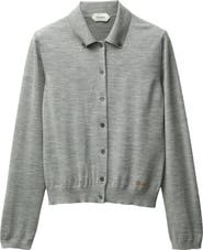 Versace Virgin Wool Button-Down Cardigan