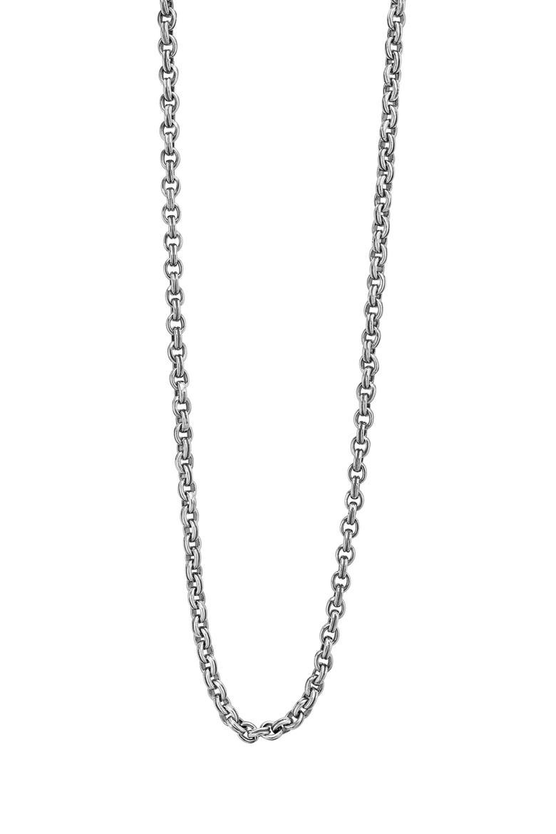 Men's Anthem Double Link Chain Necklace, Main, color, SILVER