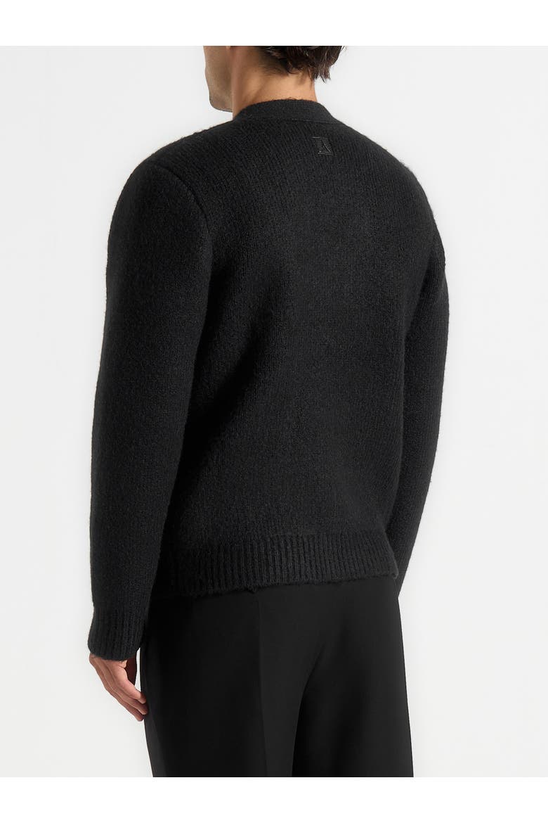 Wool Knit Cardigan, Alternate, color, Black