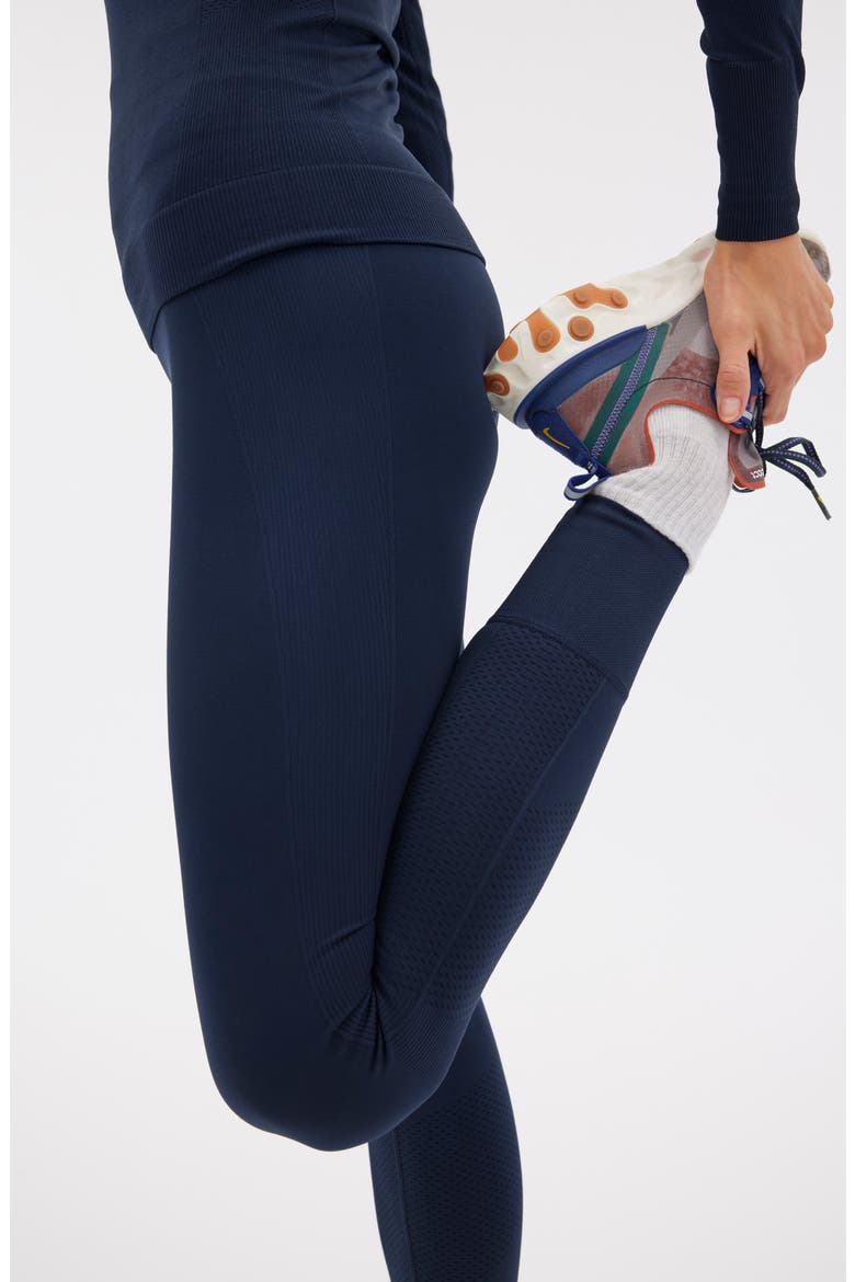 Sophia Rib High Waist Legging, Alternate, color, NAVY