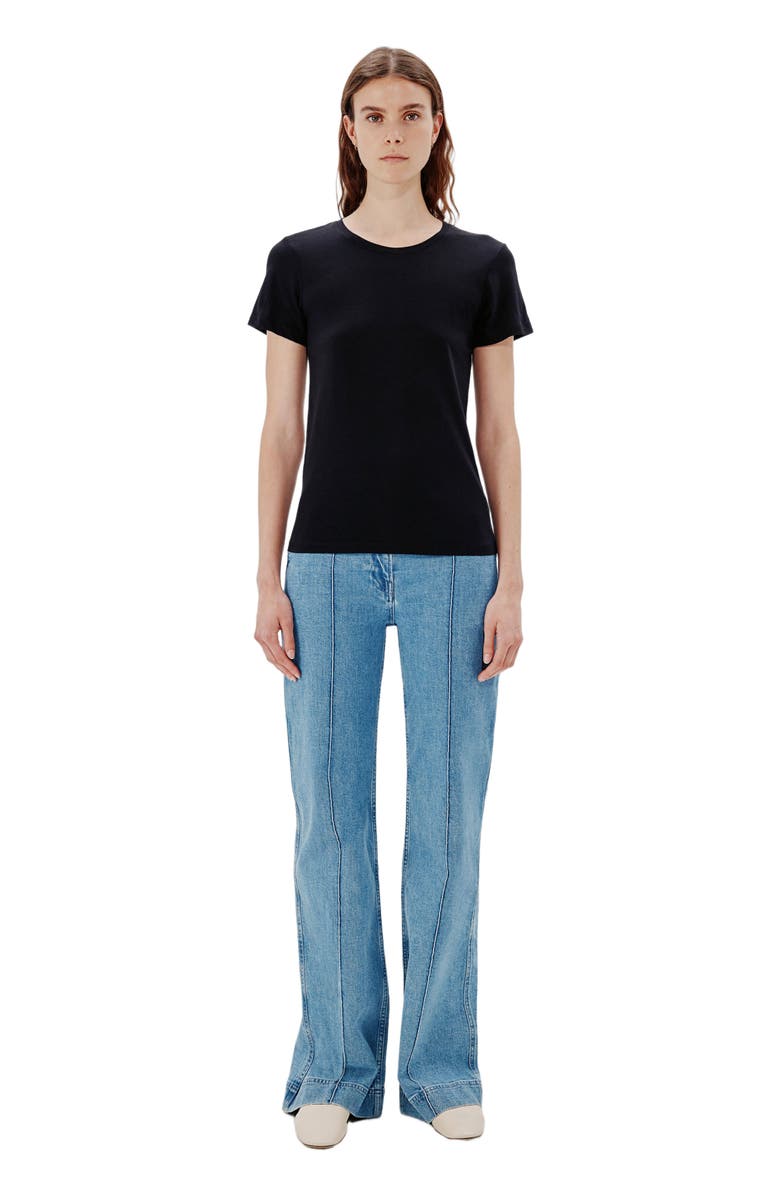 Another Tomorrow CREW NECK TEE, Main, color, Black