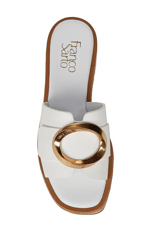 Franco Sarto Hoda Platform Wedge Slide Sandal In White