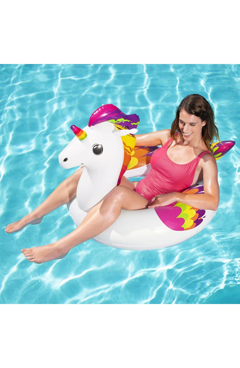 H2OGO! 100% Fantasy Unicorn Swim Tube, Alternate, color, Multicolored