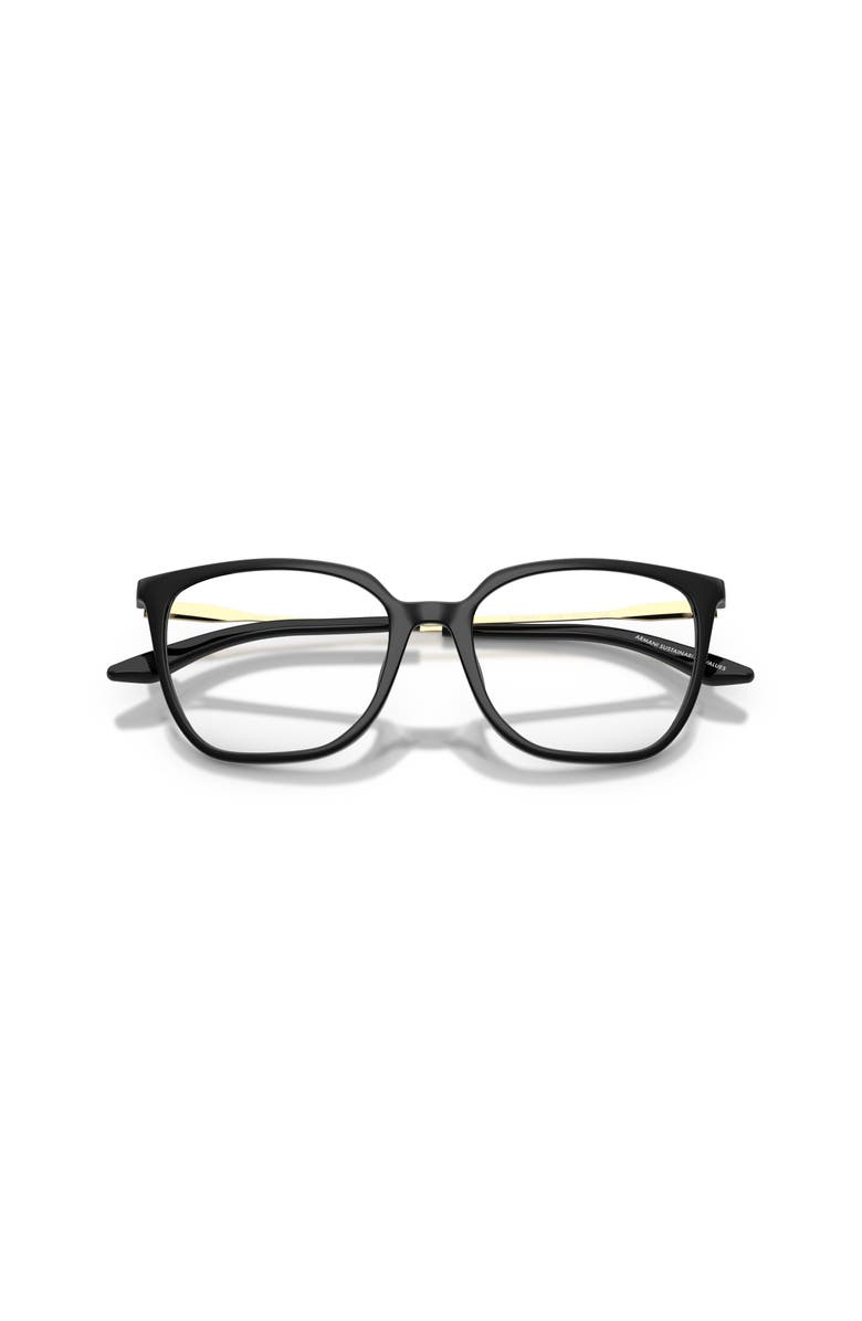 Armani Exchange 52mm Irregular optical glasses, Alternate, color, Black