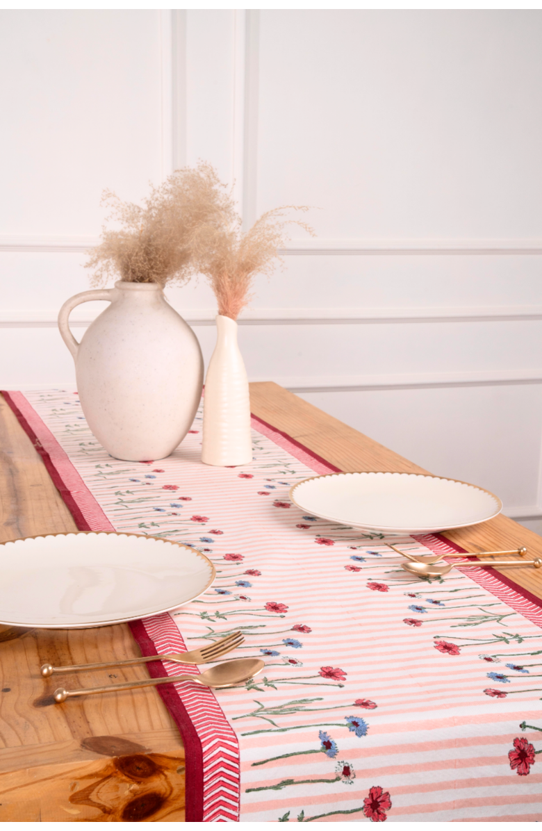 Inner Child Wildflower Tablerunner, Alternate, color, Multicolor