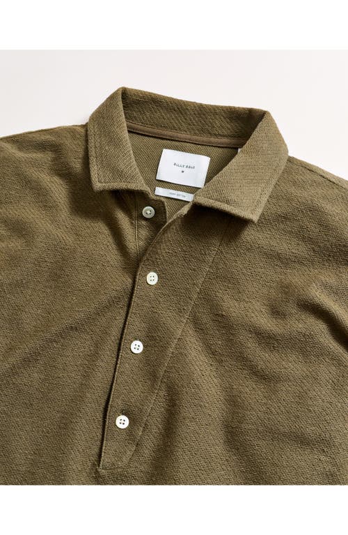 Billy Reid Stripe Pensacola Polo In Olive