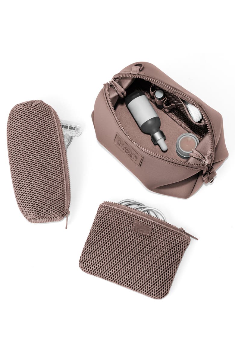 Dagne Dover Hunter Large Neoprene Toiletry Bag, Alternate, color, Dune