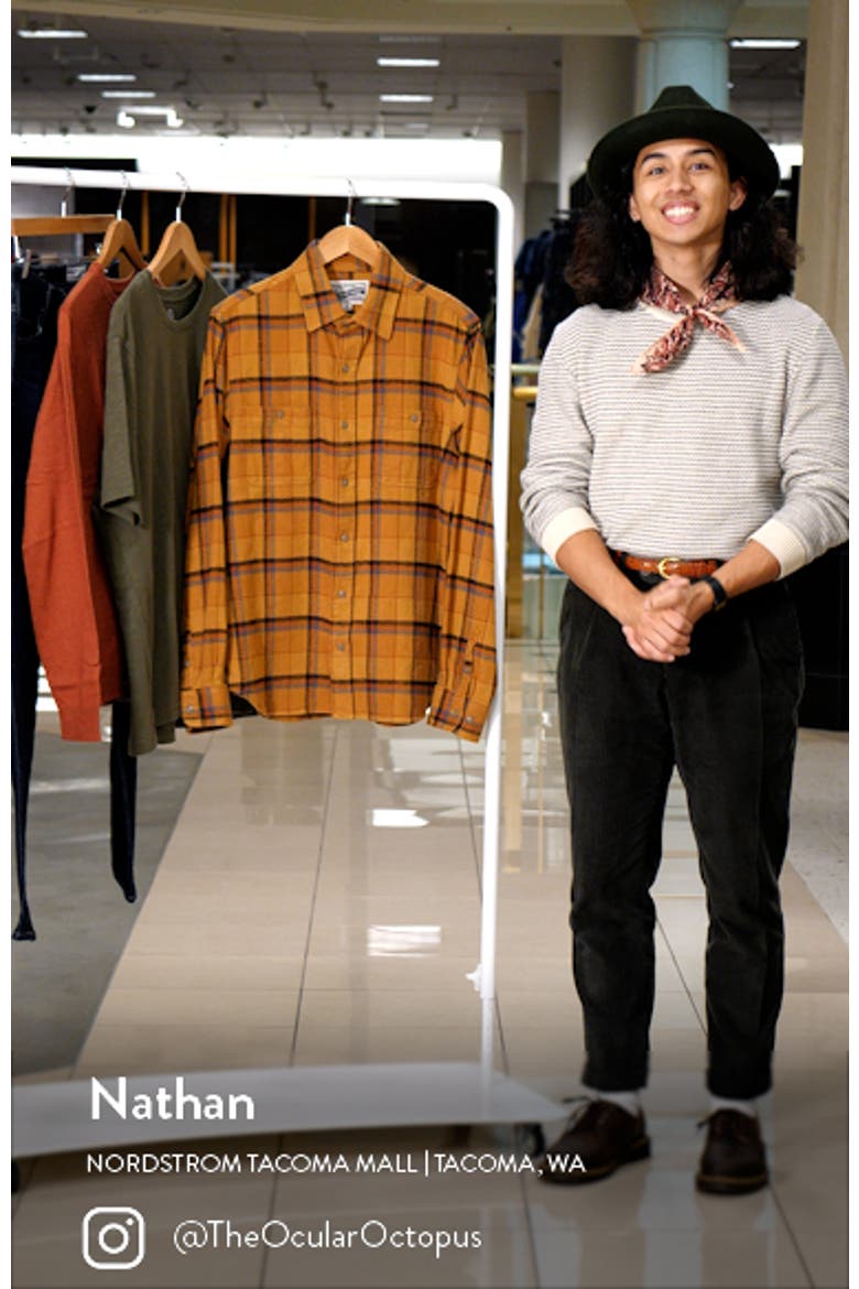 Two-Pocket Long Sleeve Flannel Button-Up Shirt video
