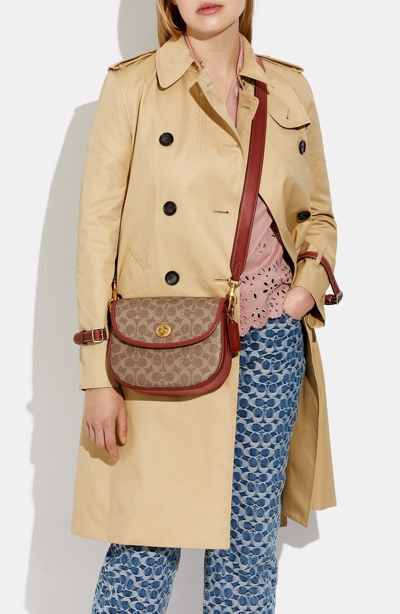 COACH Willow Signature Coated Canvas Crossbody Bag, Alternate, color,