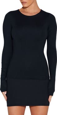 Naked Wardrobe x BARE In the Bare Long Sleeve Top