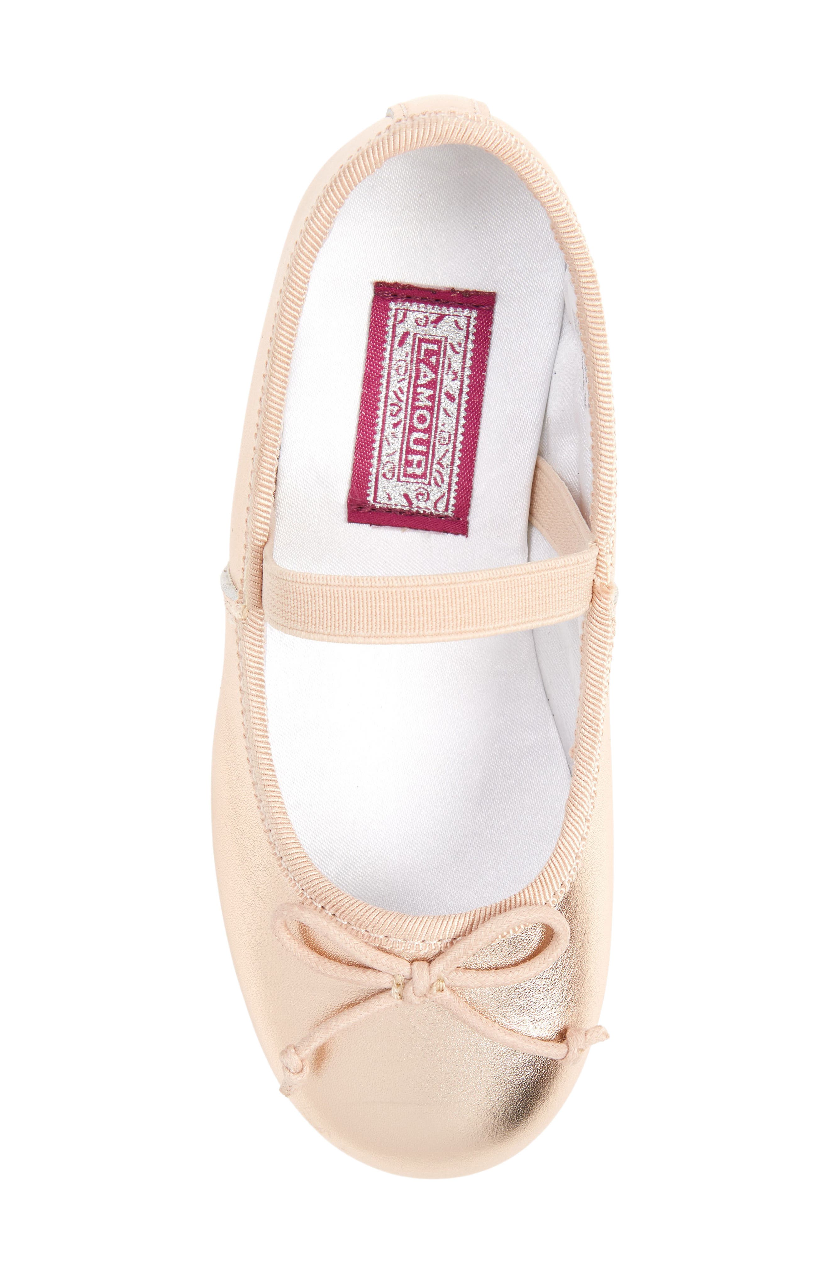Kids' Alia Ballerina Flat, Alternate, color, ROSE GOLD