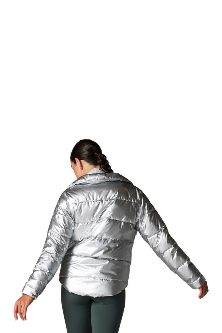 Winterly Puffer Jacket, Alternate, color, SILVER