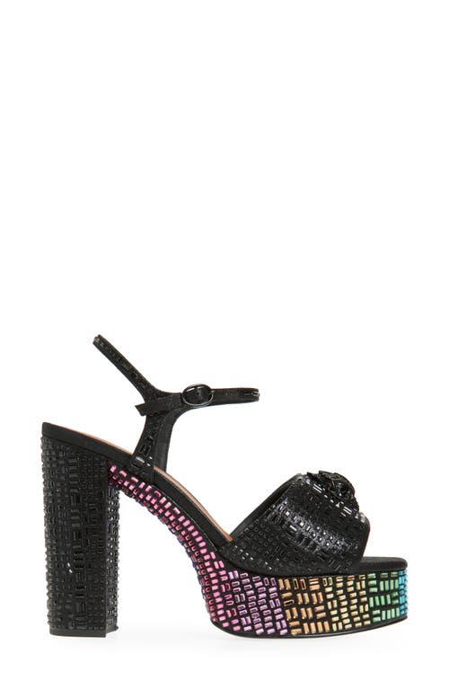 Kurt Geiger London Kensington Ankle Strap Platform Sandal In Gray