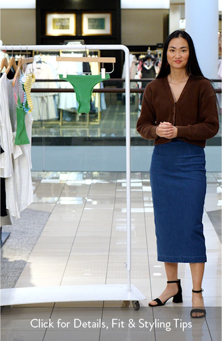 Channel Stripe Bikini Bottoms, sales video thumbnail