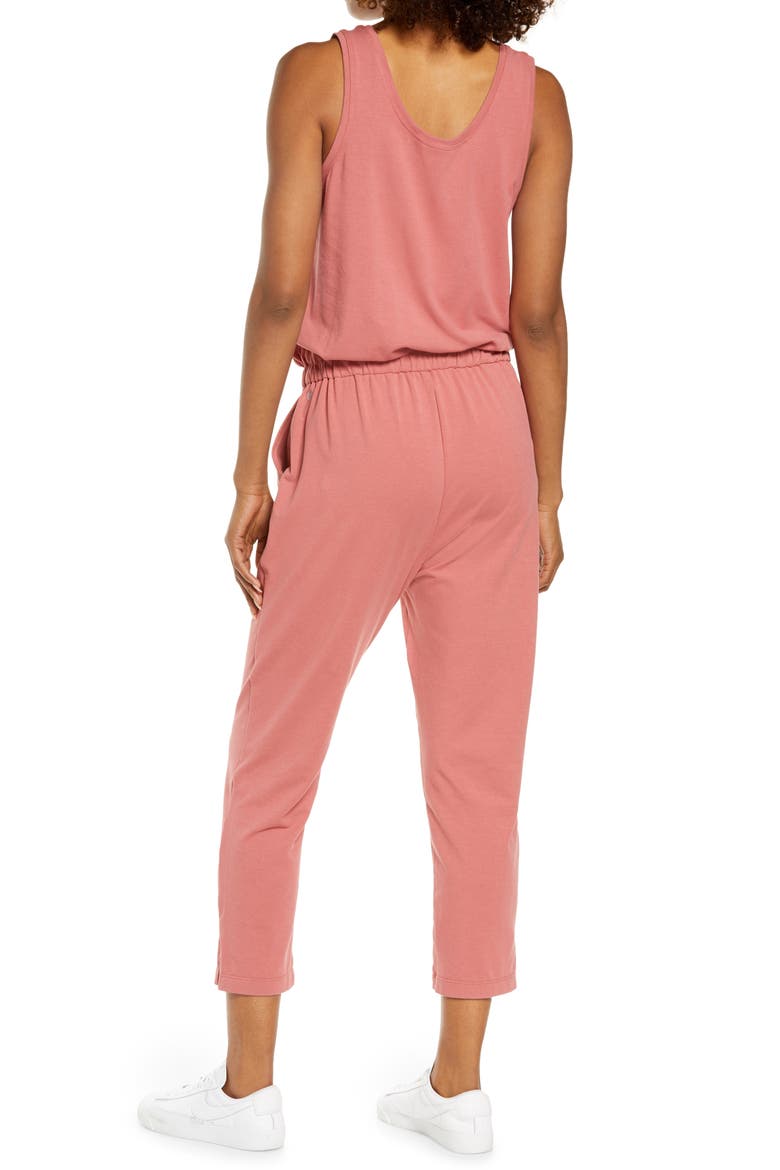 Gwen Sleeveless Knit Jumpsuit, Alternate, color, PINK MAUVE