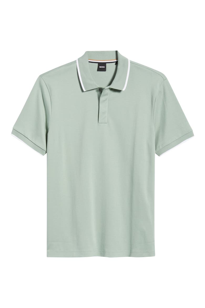Parlay Tipped Cotton Polo, Alternate, color, OPEN GREEN