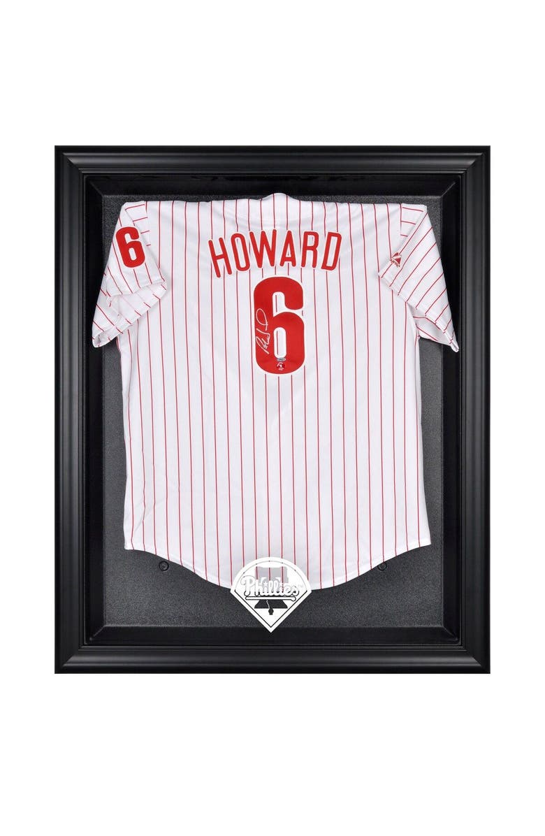 FANATICS AUTHENTIC Philadelphia Phillies Black Framed Logo Jersey Display Case, Main, color,