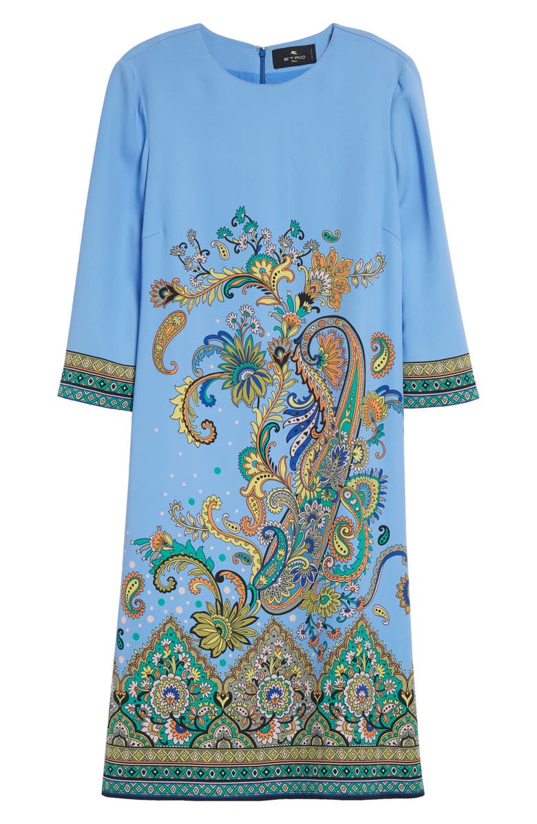 Etro Paisley Shift Dress, Alternate, color, 