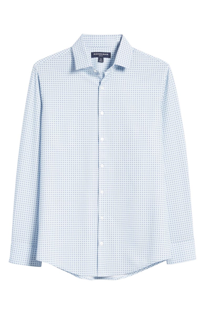 Mizzen+Main Leeward Trim Fit Print Button-Up Performance Shirt, Alternate, color,