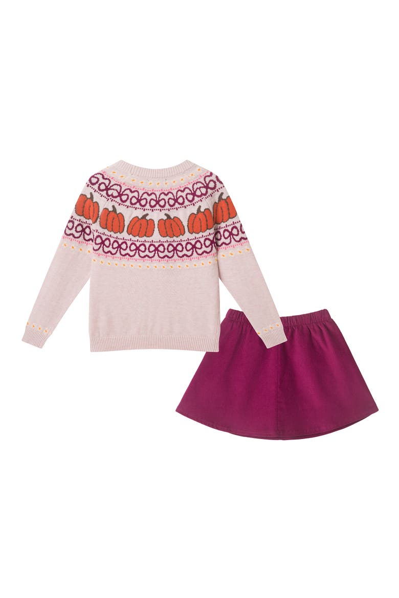 Kids' Pumpkin Fair Isle Sweater, Alternate, color, PUMPKIN FR ISLE