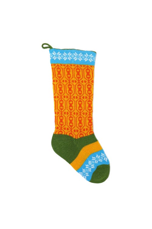 Melange Collection Colorful Stocking in Yellow 