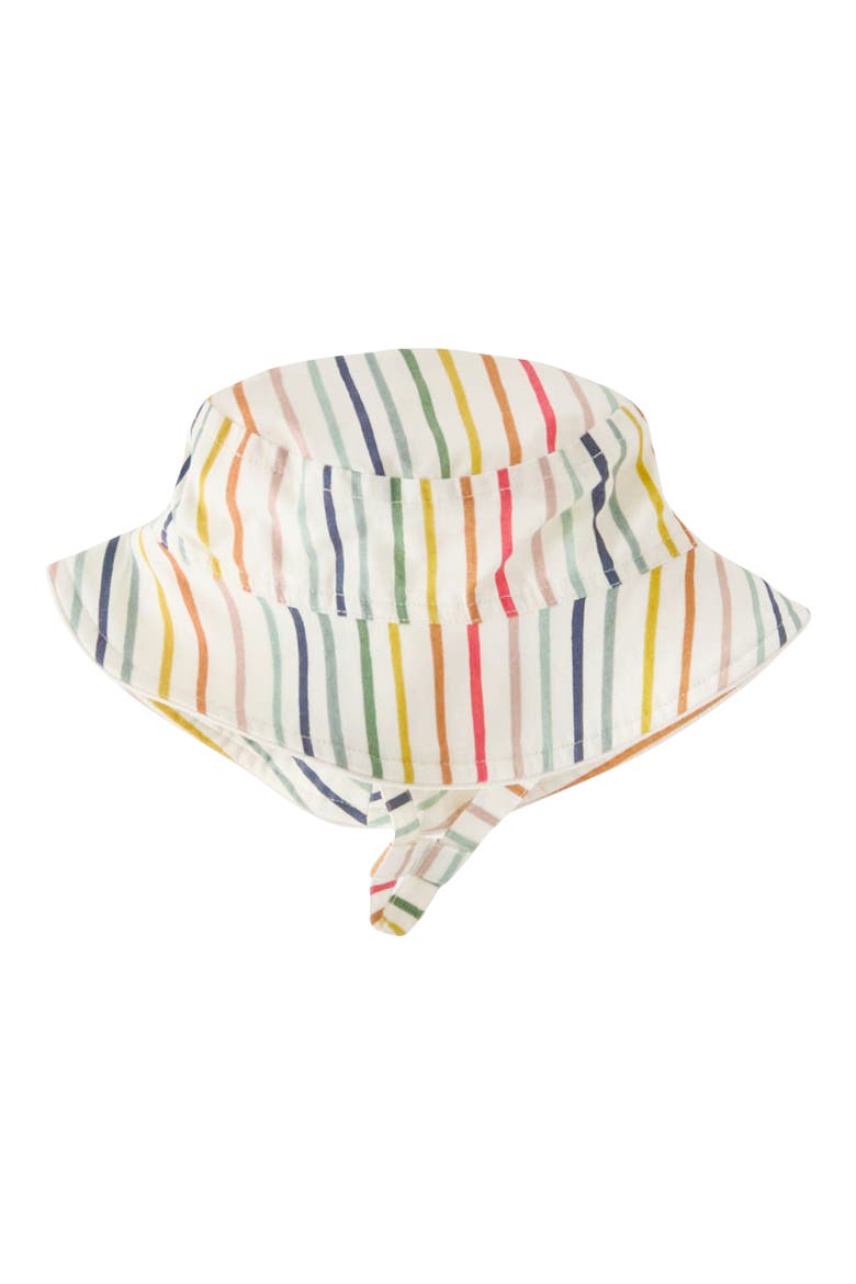 Kids' Stripe Organic Cotton Bucket Hat, Main, color, STRIPES AWAY RAINBOW