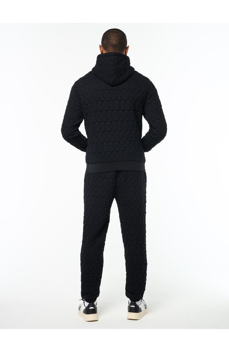 Sergio Tacchini Aversa Quilted Hoodie, Alternate, color, Black Beauty