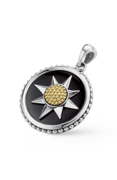 Lagos Anthem Compass Pendant In Two-tone Y