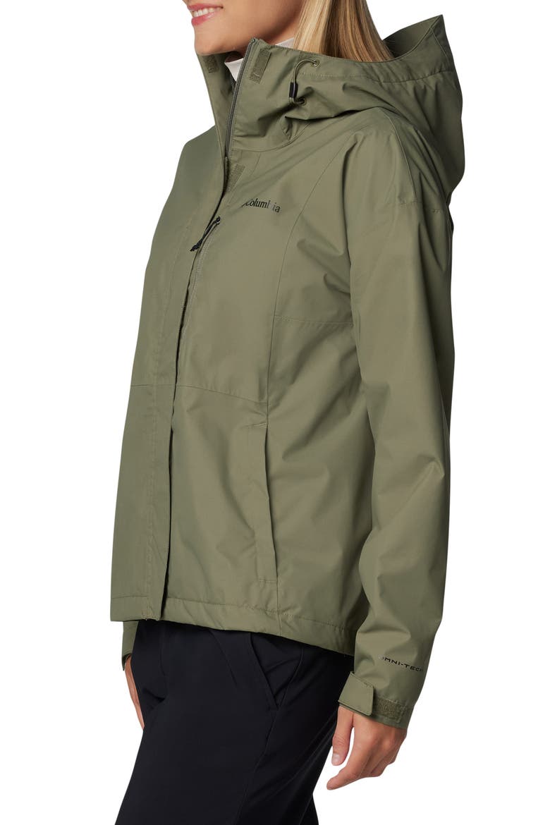 Hikebound II Waterproof Jacket, Alternate, color, STONE GREEN