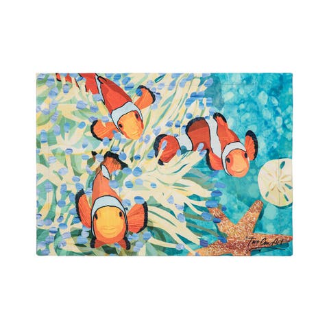 Coral Reef Printed Placemats Set of 6, 13.5" x 19"