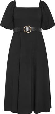 City Chic Collins Belted Maxi Dress