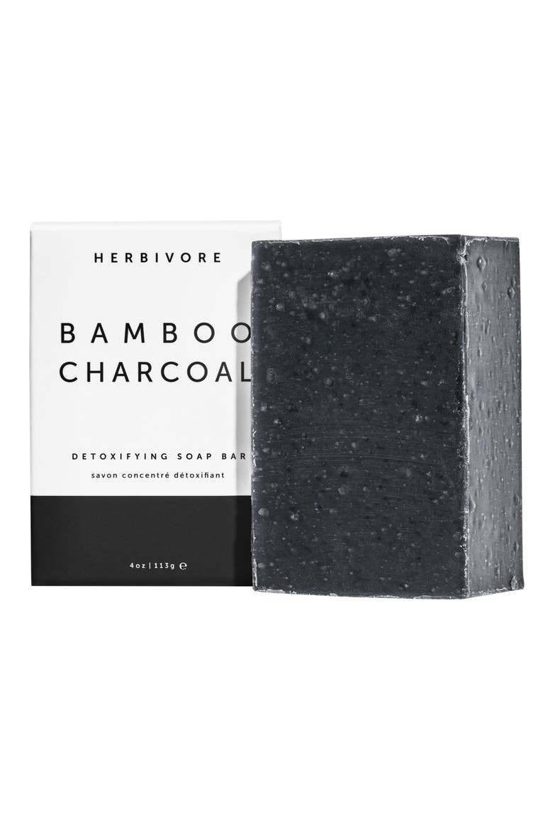 Bamboo Charcoal Cleansing Bar Soap, Main, color, NONE