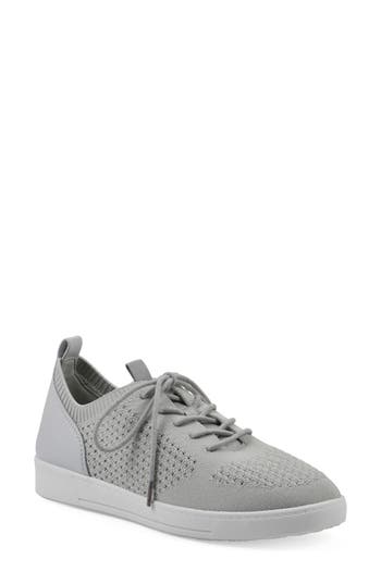 White Mountain Footwear Upscale Knit Sneaker In Light Grey Fabric