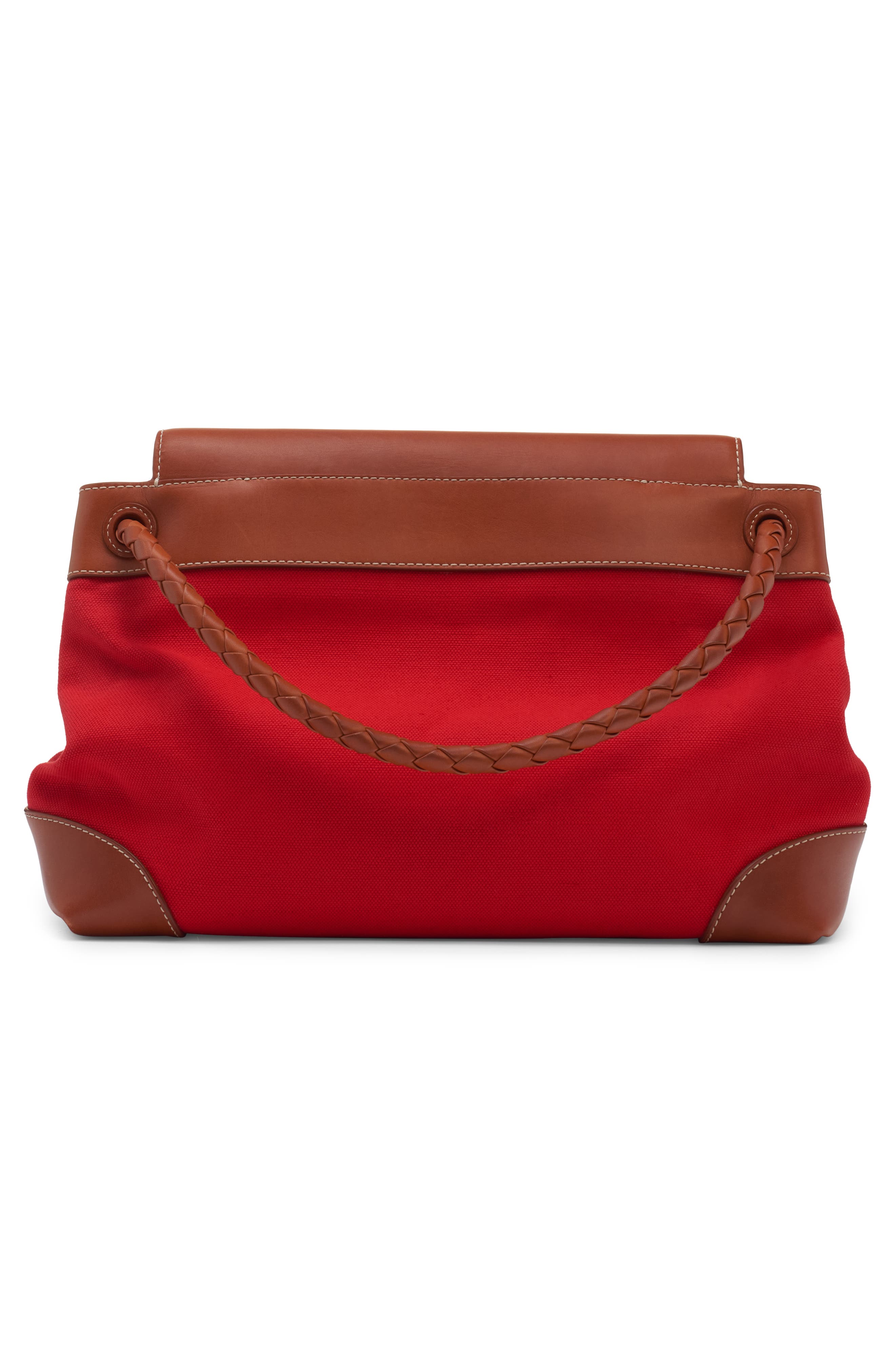 Bottega Veneta Andiamo Mixed Media Messenger Bag, Alternate, color, 6544 Sca/ Li W-Na/ Li W-V.s